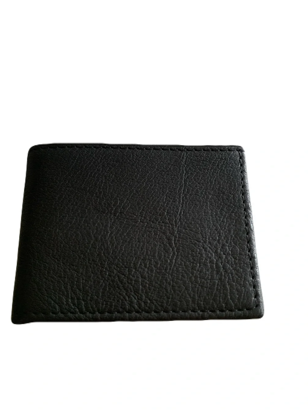 Handcrafted in the USA Men’s Black Genuine Bison Leather Wallet Card Pockets